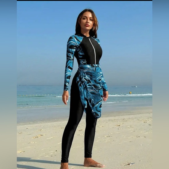 Other - NEW💙Women's Blue and Black Swim Set
